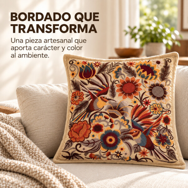 Fundas de Almohadón ZAL 50 x 50 cm Pack x2 Beige