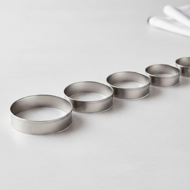 Set 5 cortantes para galletas de acero inoxidable PLATEADO