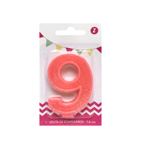 Velita Grande Glitter N°9 Rosa Velita Grande Glitter N°9 Rosa