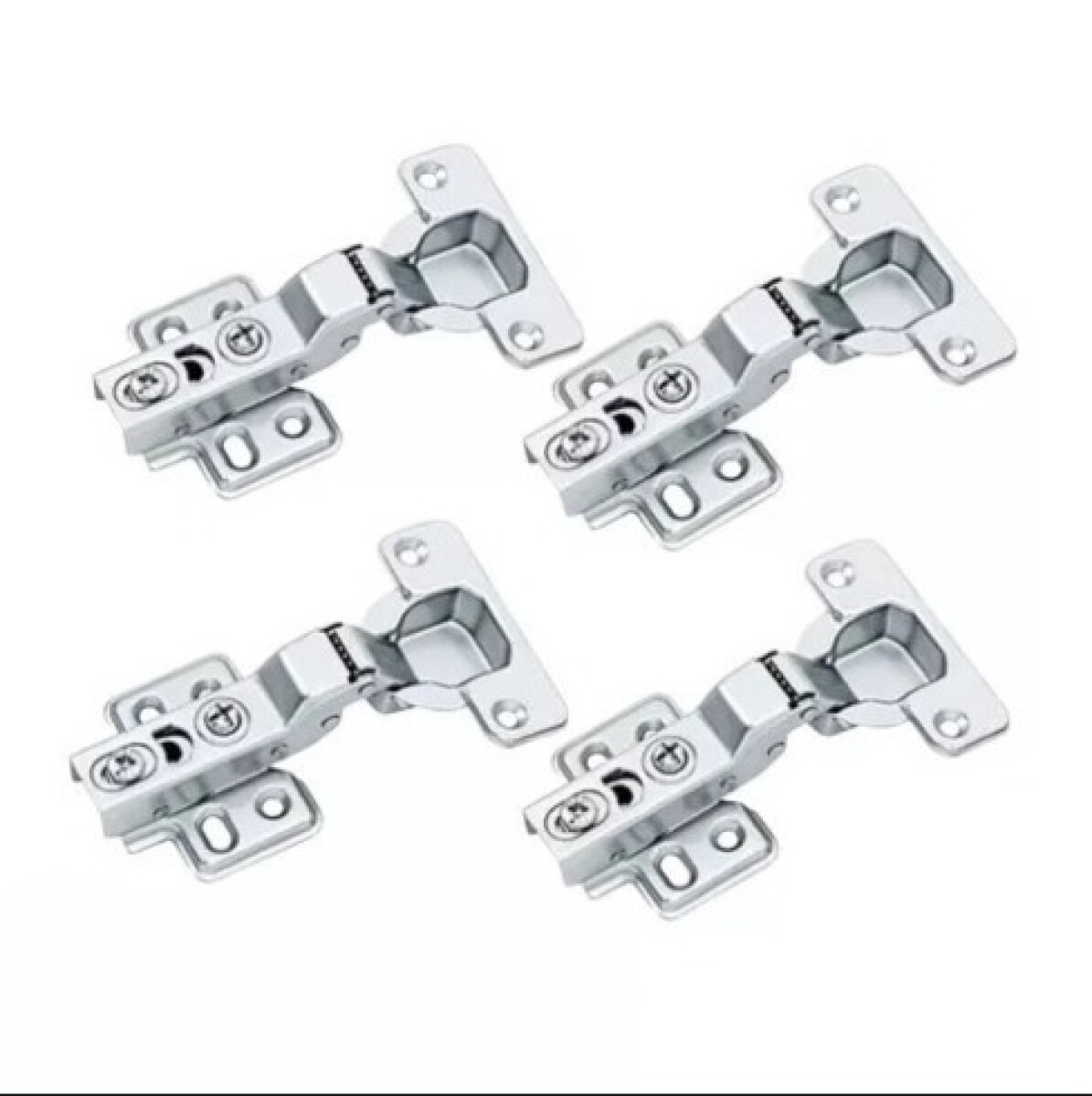 Pack X4 Bisagras Autoreten 35mm De Calzoleta Semi Curva - Gris 