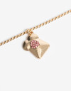 Cadena Corta con Dije Strass Cadena Con Dije Foodie - Dorado