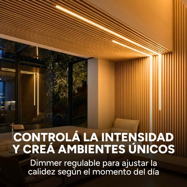 Luz Wpc Luz 1m Cálida 3000K +Transformador + Dimmer Pack X12 Luz Wpc Luz 1m Cálida 3000K +Transformador + Dimmer Pack X12