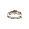 Anillo Circulos-Plata 925-Piedra Zirconia Varias-AN3264 conpiedra