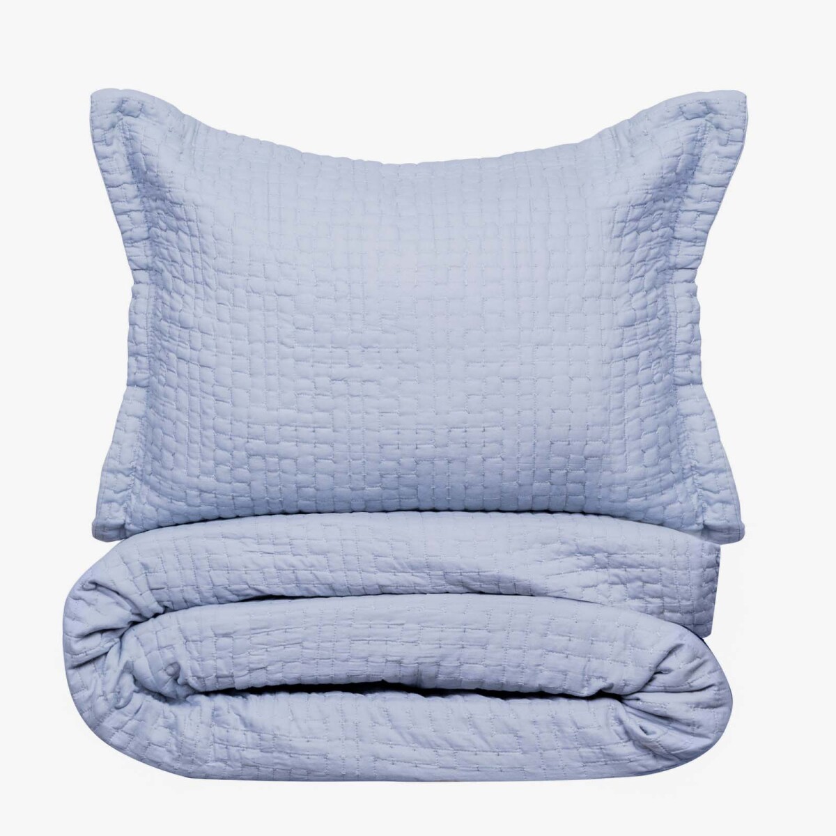 SET CUBRECAMA - KING ALGODON-Y-POLIESTER GIRS RICE AZUL GRISACEO 
