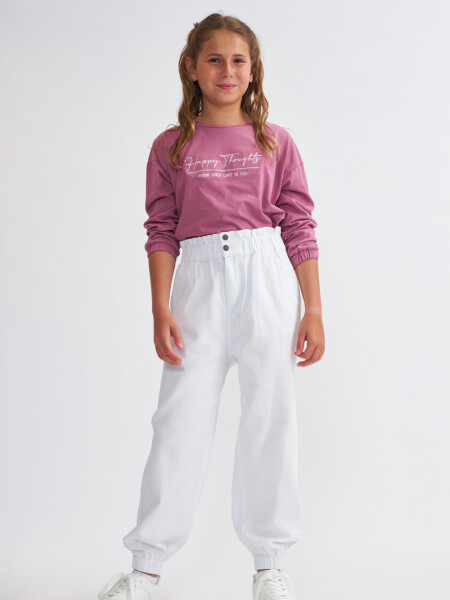 Pantalón baggy Crudo