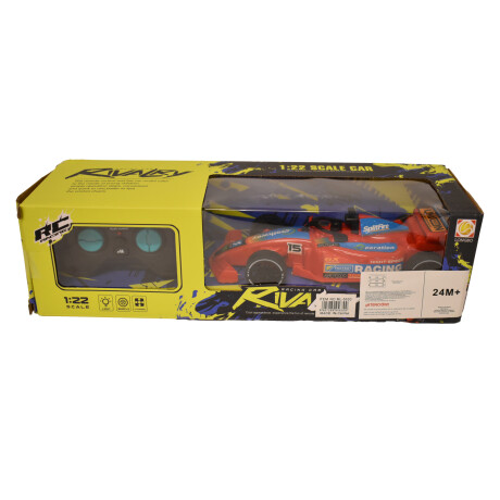 Auto F1 RC Racing Rivalry Control Remoto Luces 1:22 Rojo