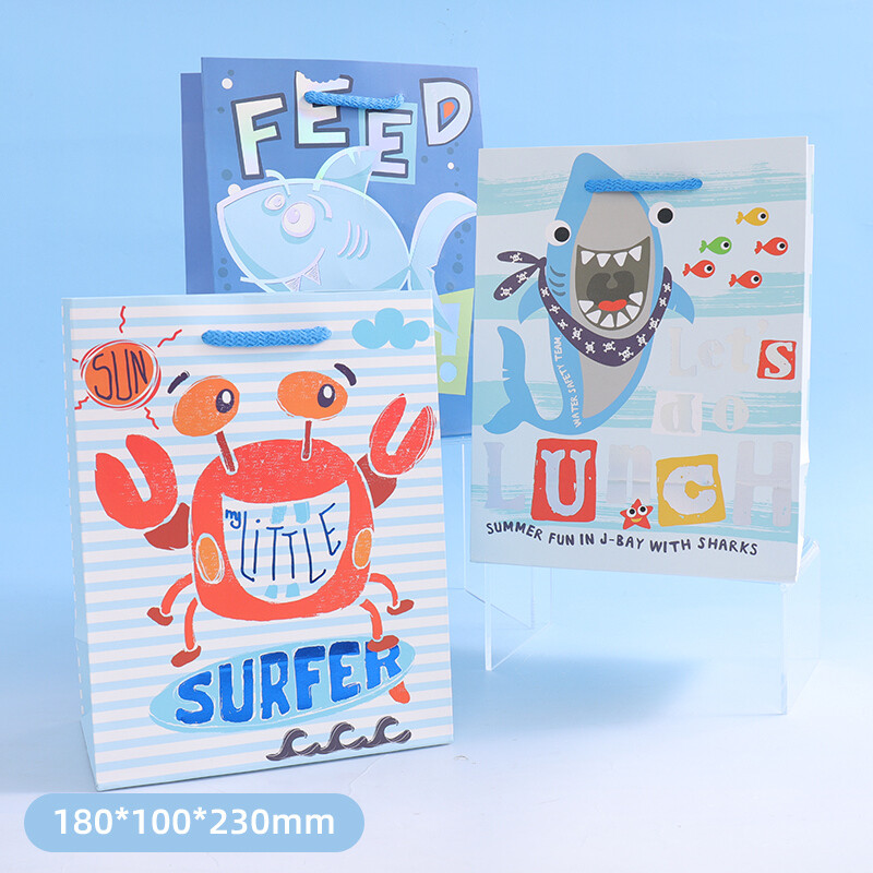 Bolsa De Regalo De Papel Animales Marinos - S Bolsa De Regalo De Papel Animales Marinos - S