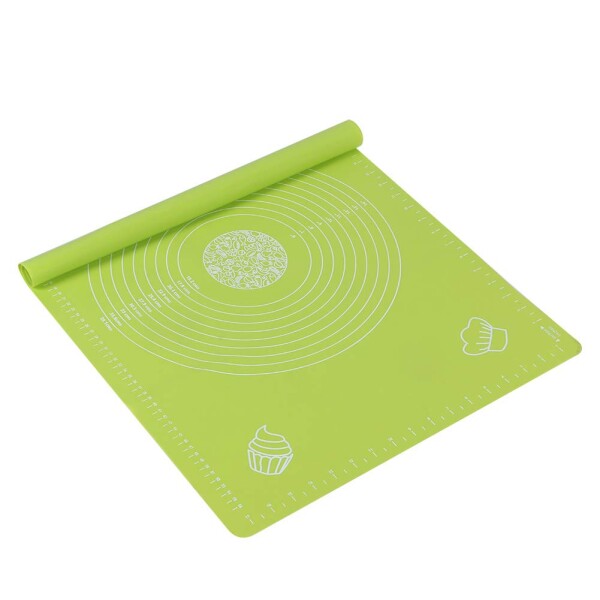 Alfombra De Silicona Para Repostería Pasteleria Con Medidas Color Variante Verde
