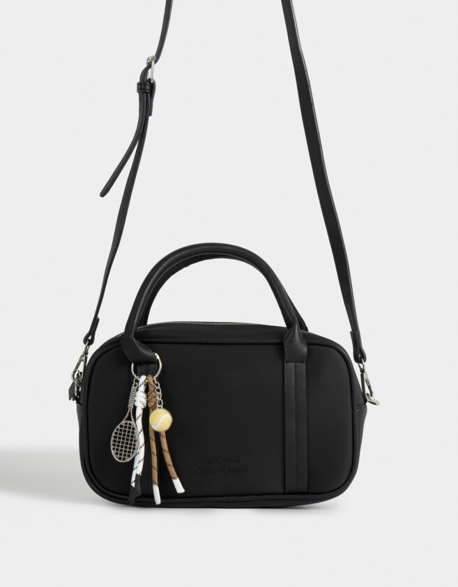 Bowling Cartera Bowling Con Charm - Negro