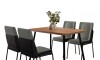 Juego de Comedor Stellar Hug Rectangular 4 sillas Negro