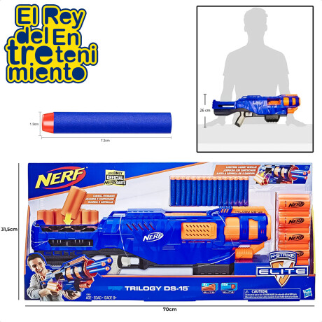 Pistola Lanzador Nerf Elite C/15 dardos y 5 cartuchos Pistola Lanzador Nerf Elite C/15 dardos y 5 cartuchos