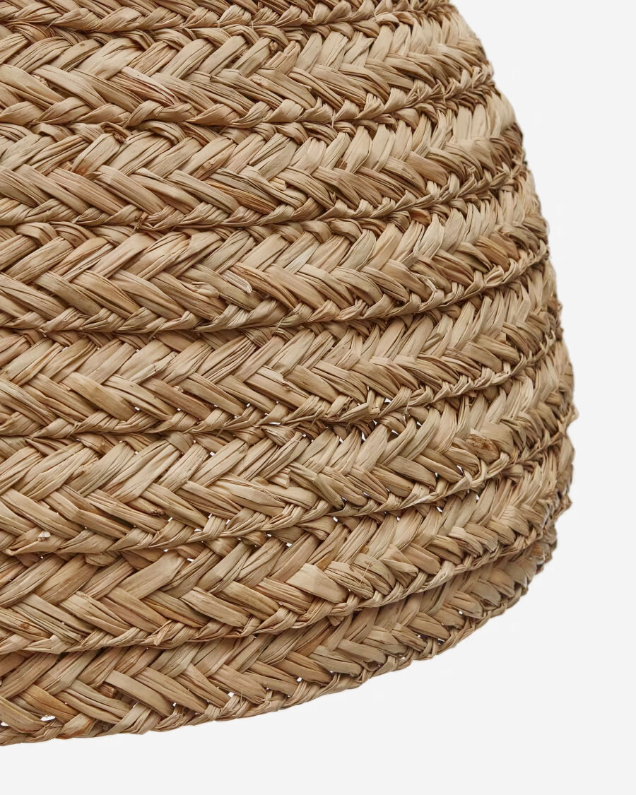 Pantalla para lámpara de techo Fonteta de fibras naturales con acabado natural Ø 60 cm Pantalla para lámpara de techo Fonteta de fibras naturales con acabado natural Ø 60 cm