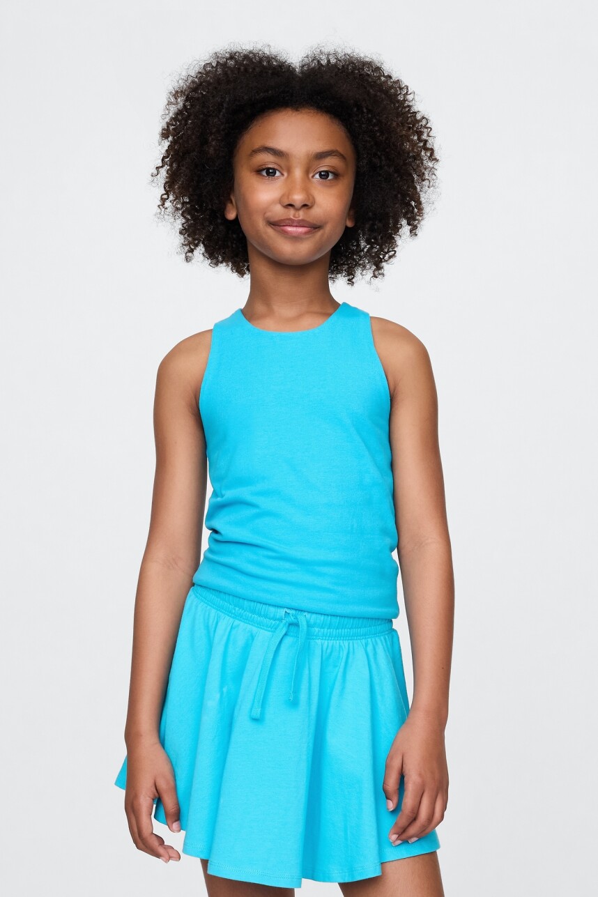 Musculosa Niña True Cyan Blue 663