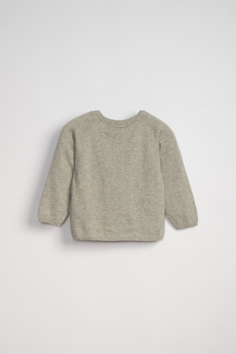 Buzo punto Gris Melange