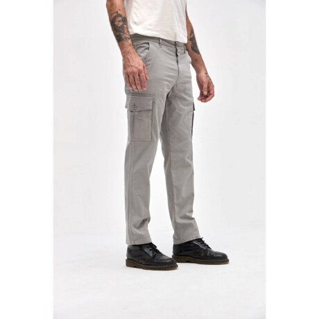 Pantalon cargo Roque I26 Gris perla