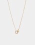 Cadena Corta con Dije Premium Gold Cortos - Dorado