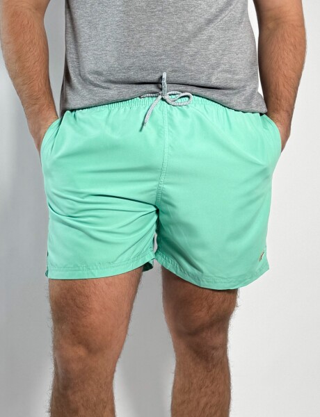 Short de baño liso Salvo Menta