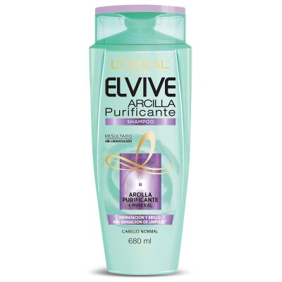 Shampoo L'Oréal Elvive Arcilla Purificante 680 ML Shampoo L'Oréal Elvive Arcilla Purificante 680 ML