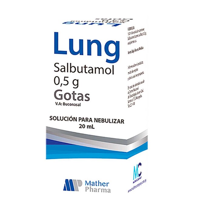 LUNG GOTAS P/ NEBUL. FR. X 20 ML. única