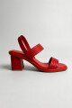 SANDALIA TRAMA ROJO