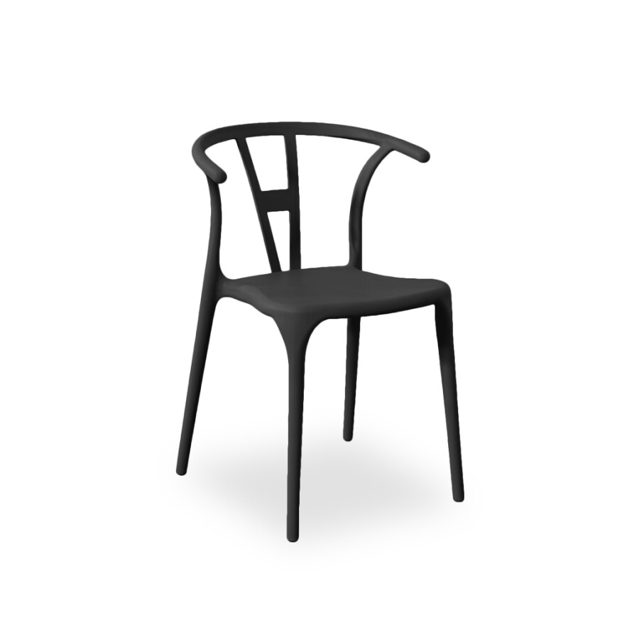 Silla Wishbone Garden Black | PREVENTA