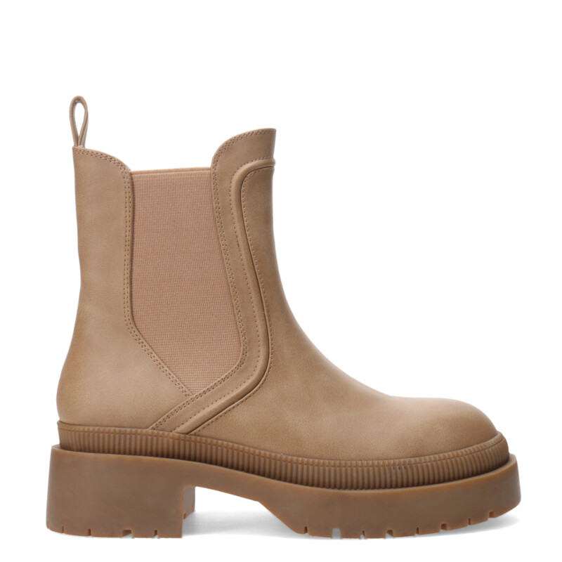 Botas de Mujer Miss Carol Nisa Chelsea Con Plataforma Beige