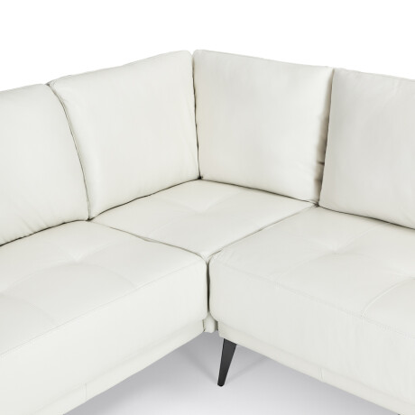 Rinconera Dakota - Cuero Básico - Chaise Izquierdo 509 Off White - (Preventa)