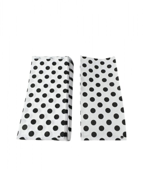Sobre 40 grs fantasia 16x06x36 cm. - pack x 100 LUNARES NEGROS