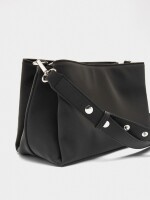 Bolso De Hombro Con Textura Suave negro