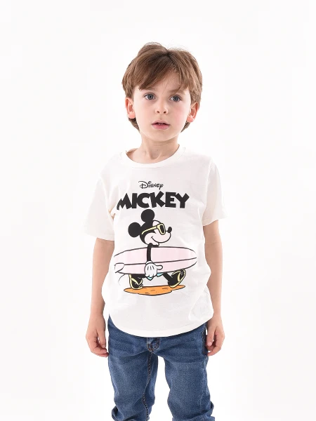 REMERA MICKEY TABLE OFF WHITE