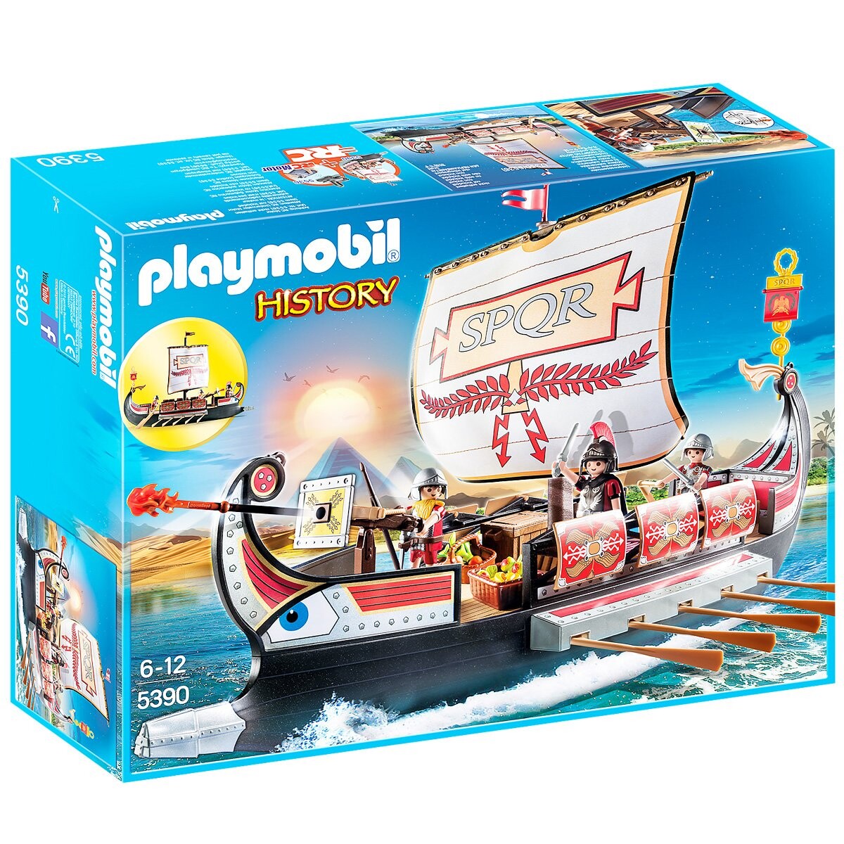 Playmobil Maletín Temático Escenario Gigante Niños - Galera Romana 