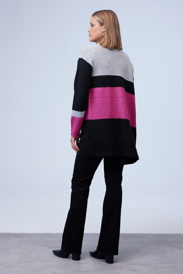 Cardigan Colorblock MULTI/GRIS