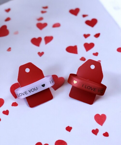 Cinta Decorativa I Love You 10mt BLANCO