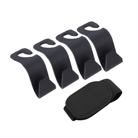 Set X4 Gancho Organizador De Auto+ Soporte De Lentes Aut001004