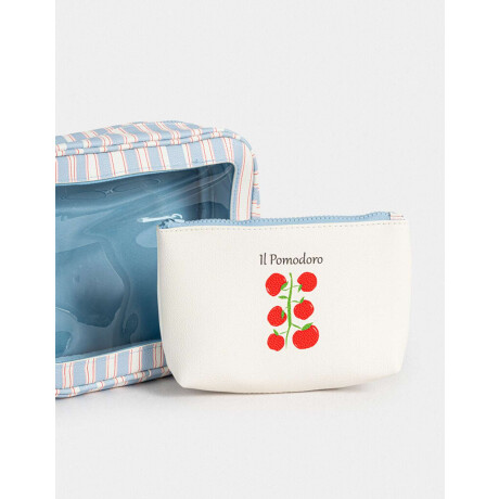 Set De Portacosméticos Estampado Rayas