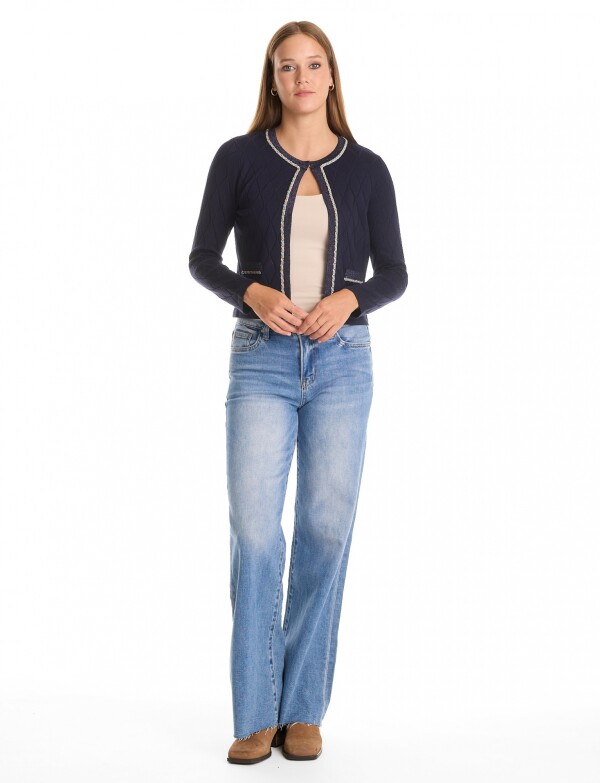 Cardigan Rombos & Cadena MARINO