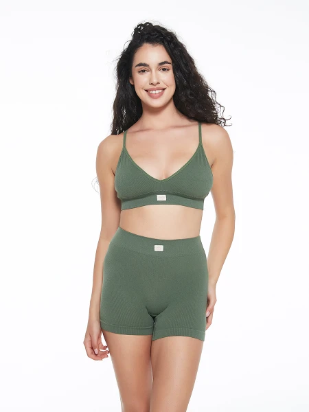SHORT SEAMLESS GIA VERDE MILI