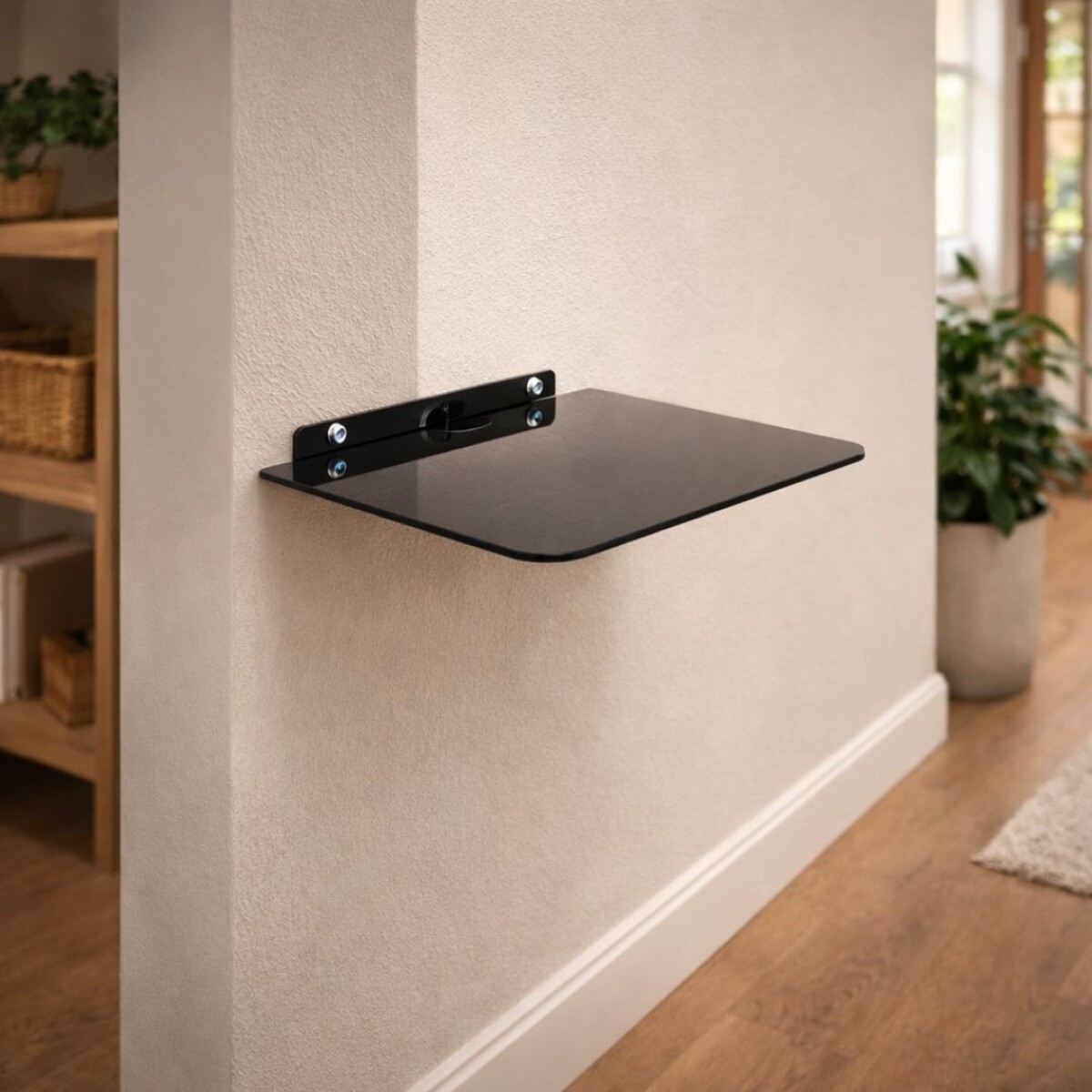 REPISA SOPORTE PARA CANALERA FLOTANTE Q08 - NEGRO 