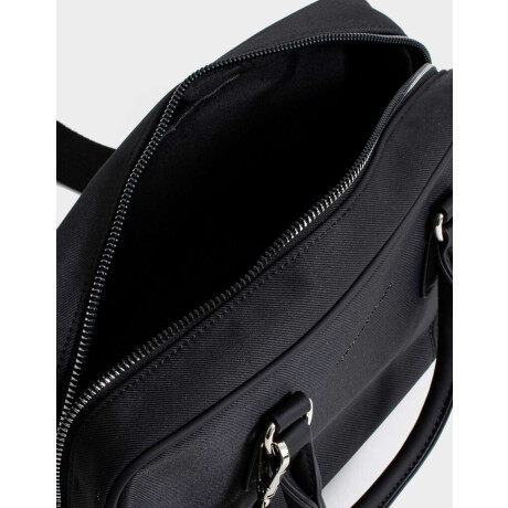 Cartera Bowling Con Tag Negro