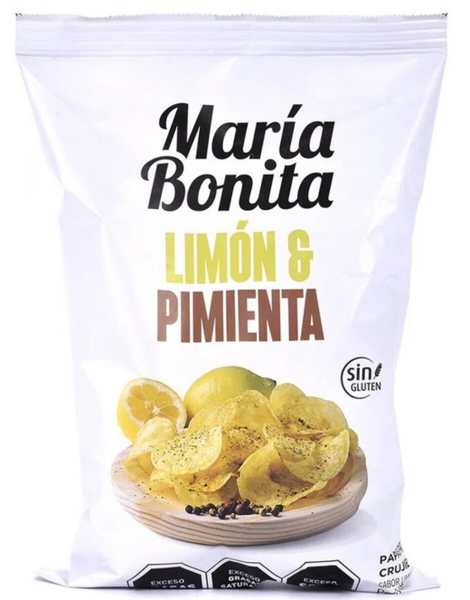 SNACK PAPAS MARIA BONITA 120G LIMON Y PIMIENTA 