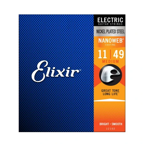 Encordado Eléctrica Elixir Nanoweb 011-049 Medium Encordado Eléctrica Elixir Nanoweb 011-049 Medium