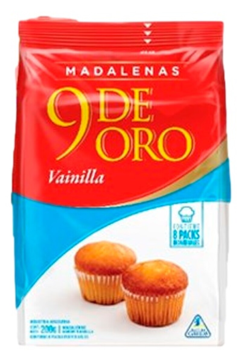 MAGDALENAS 9 DE ORO 200G (6U) VAINILLA 