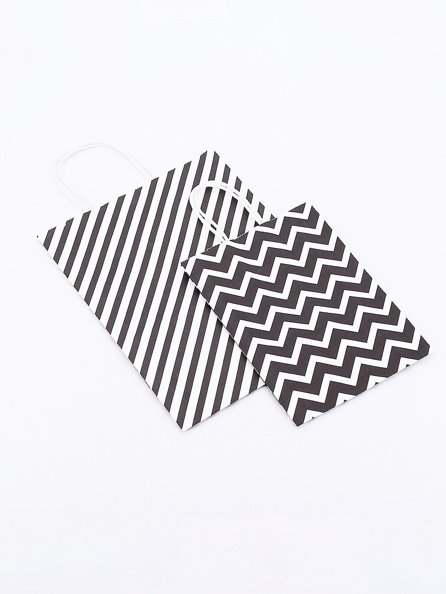 BOLSA REGALO LINEAS BLACK - NEGRO 