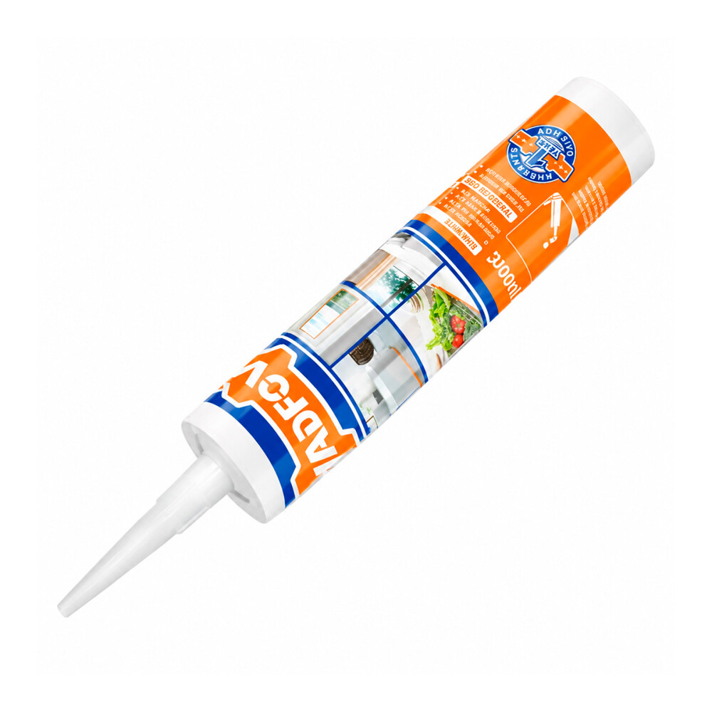 TUBO DE SILICONA NEUTRA BLANCA 300 ML WADFOW Tubo De Silicona Neutra Blanca 300 Ml Wadfow