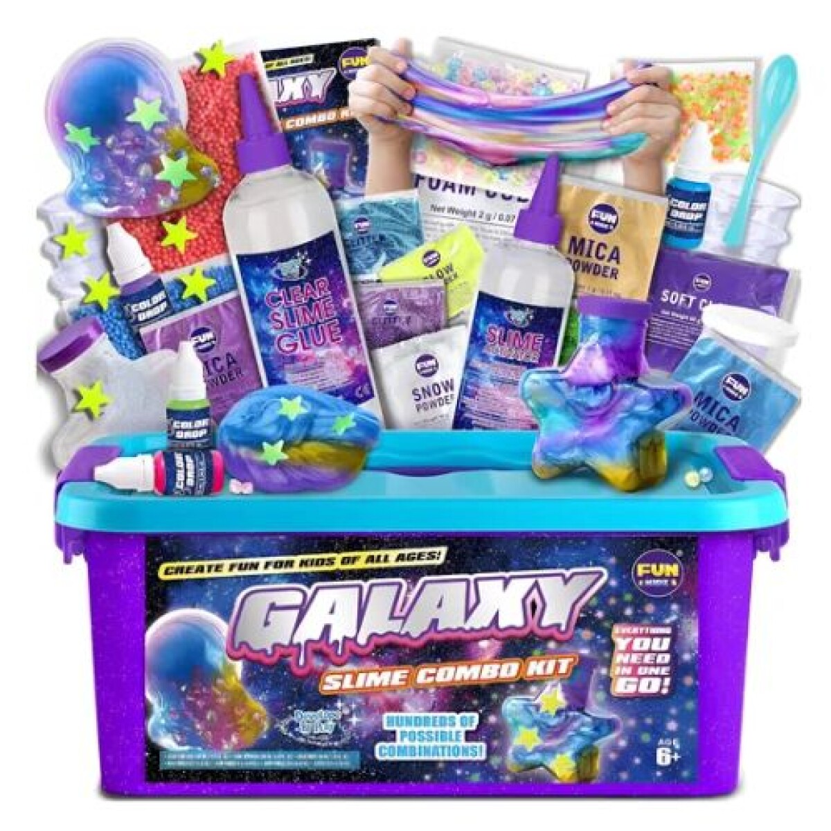 Kit slime con accesorios - Galaxia - Kit Slime Con Accesorios - Galaxia 