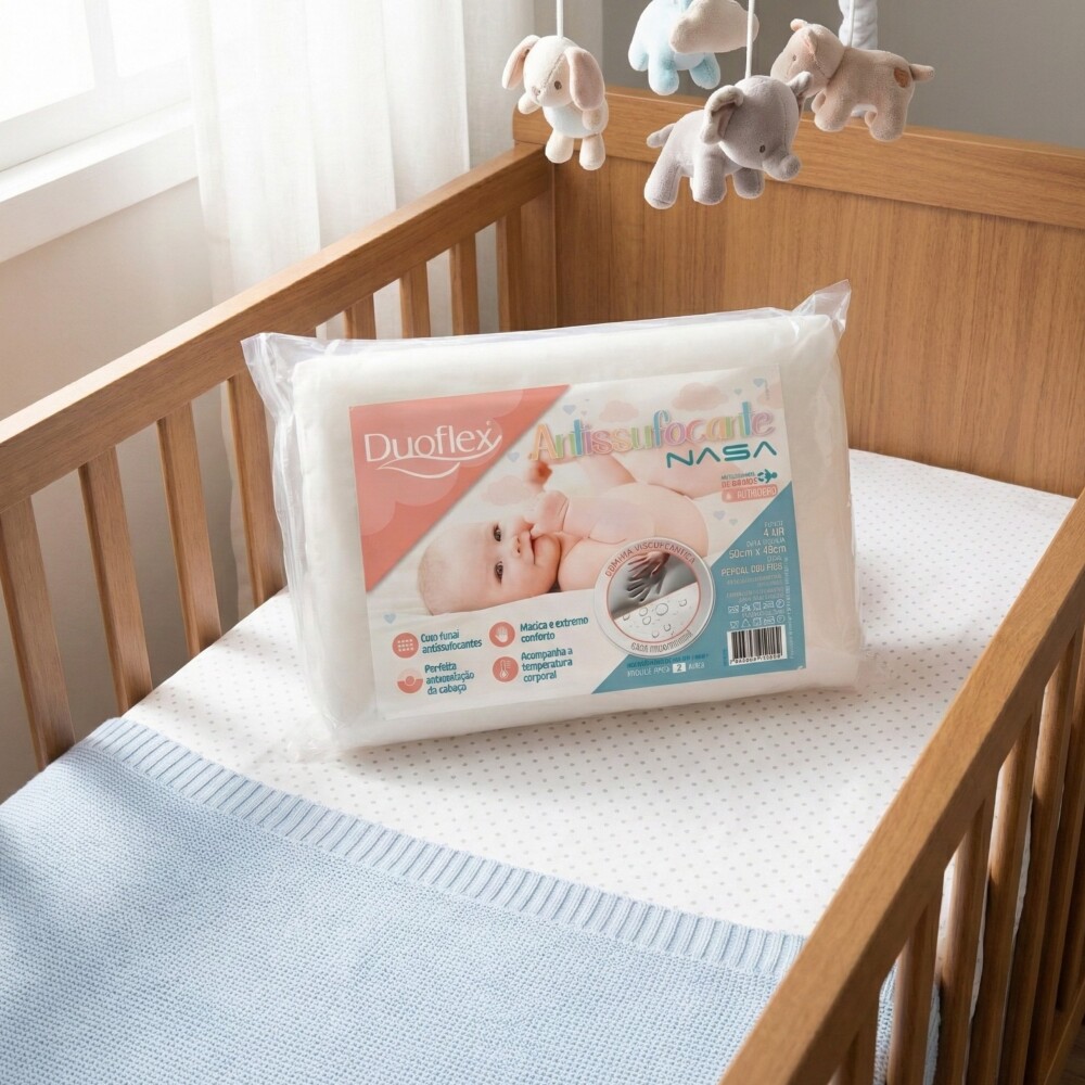 Almohada Anti asfixia Baby NASA Duoflex - Viscoelástica BB3002 Almohada Anti asfixia Baby NASA Duoflex - Viscoelástica BB3002
