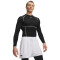 UA HG Elite Comp LS-WHT BLK-008