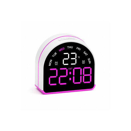 Reloj digital con indicador de temperatura Arco Violeta