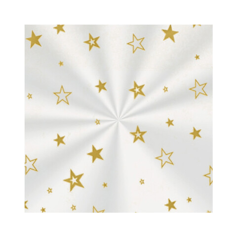 Papel Celofán x50 Estrellas Oro