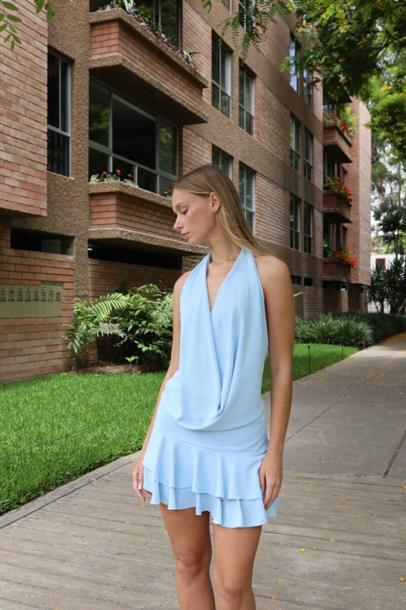 VESTIDO IRIS CELESTE